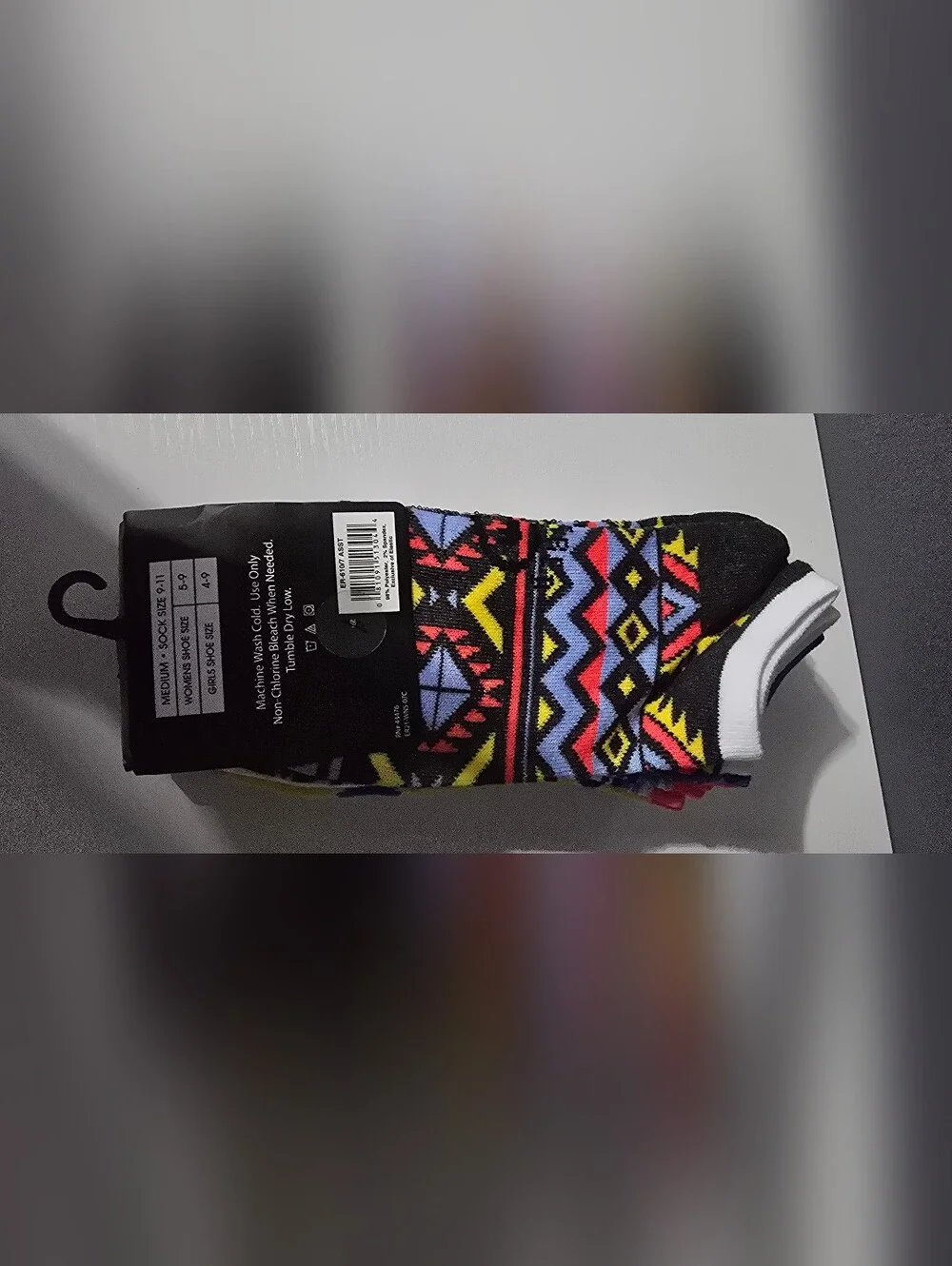 Ecko Unlimited Geometric Multi Print Socks 7 Pk Medium Shoe Size 5-9